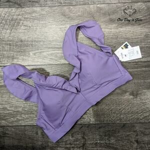 Time & True Ruffle Edge Bikini Top Size S